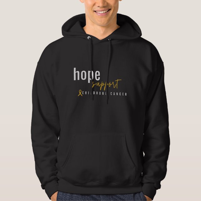 childhood cancer hope support Pullover Hoodie (Front)