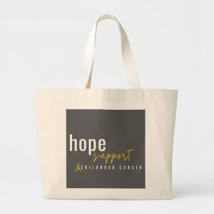 childhood cancer hope support Totes & Bags