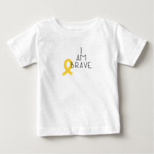 childhood cancer. I am brave. Baby T-Shirt