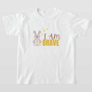 childhood cancer. I am brave. T-Shirt