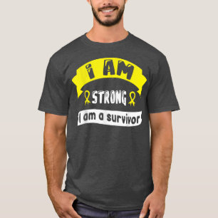 Childhood Cancer I Am Strong I Am A Survivor T-Shirt