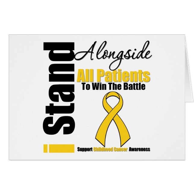 Childhood Cancer I Stand Alongside All Patients (Front Horizontal)