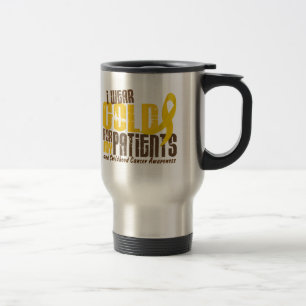 Childhood Cancer I WEAR GOLD FOR MY PATIENTS 6.3 Travel Mug