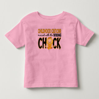 Childhood Cancer Messed With The Wrong Chick Toddler T-Shirt