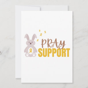 childhood cancer pray support Invitation Card