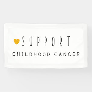 childhood cancer support. Banner 