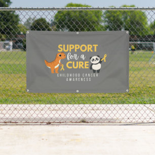 childhood cancer support cure Banner Outdoor sign