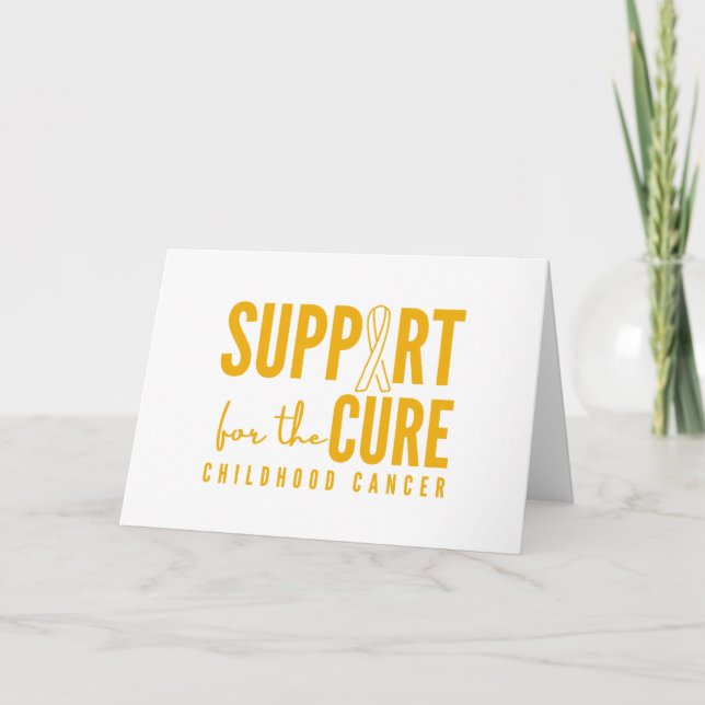childhood cancer support cure Invitations Cards (Front)