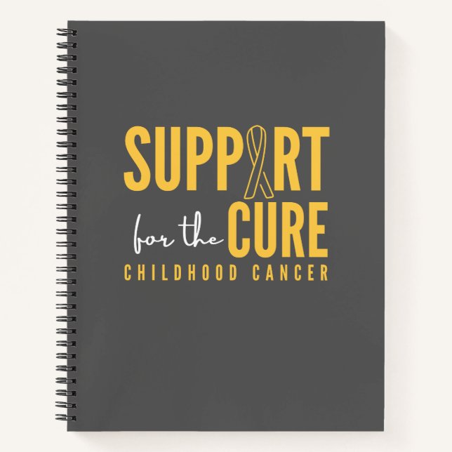 childhood cancer. support.cure. Notebooks&Journals Notebook (Front)