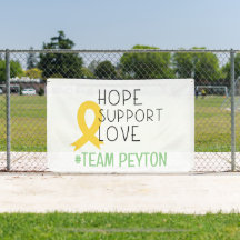 childhood cancer support Custom Banner Outdoor
