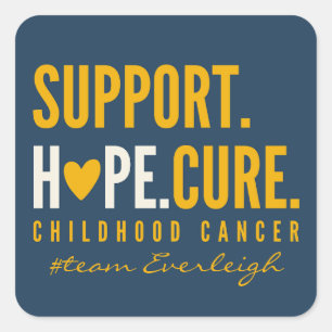 childhood cancer support Custom name Stickers