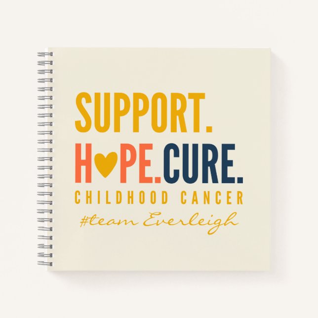 childhood cancer support Custom Notebook Journal (Front)