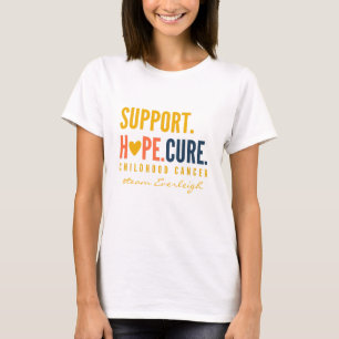 childhood cancer support Custom Womens T-Shirt