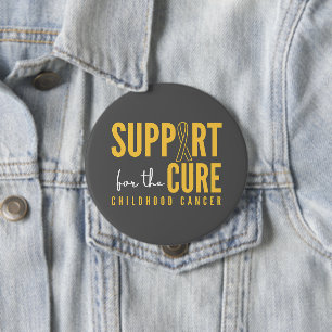 childhood cancer. support for the cure. Button