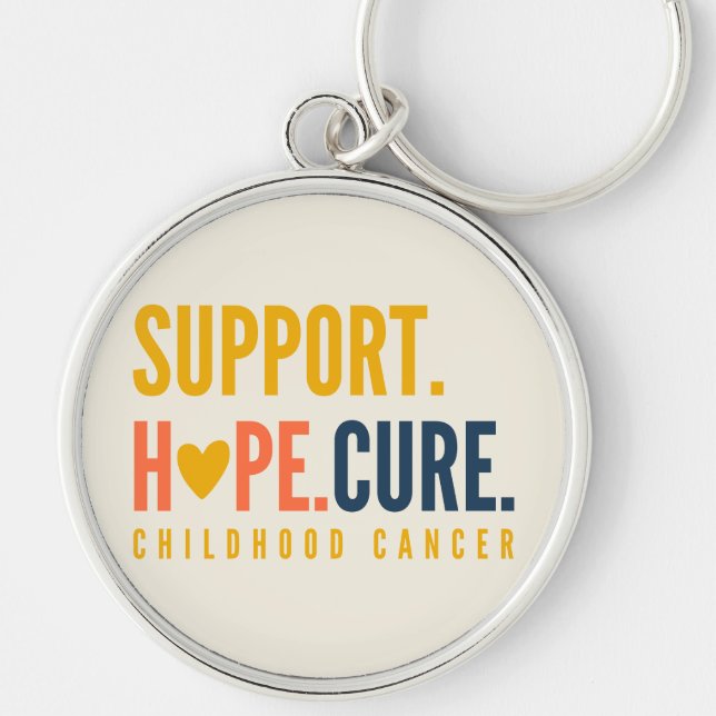 childhood cancer support hope cure Keychain (Front)