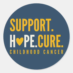 childhood cancer support hope cure Stickers labels