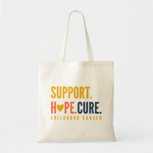 childhood cancer support hope cure Totes & Bags