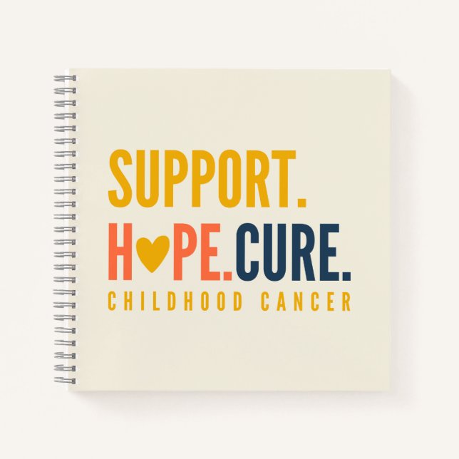 childhood cancer support hope Notebook Journal (Front)
