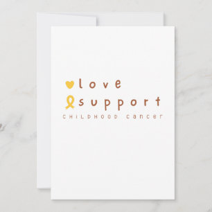 childhood cancer support Invitation Announcement