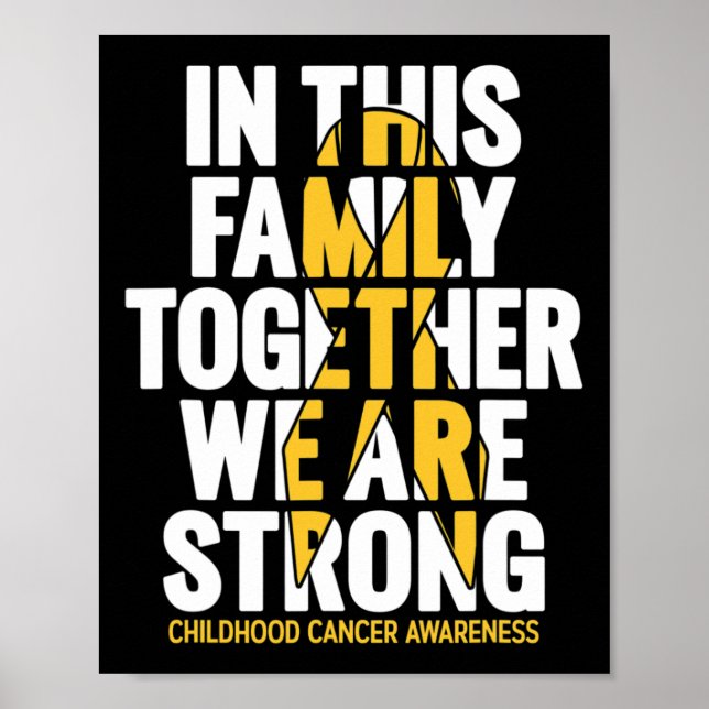 Childhood Cancer Support Poster (Front)