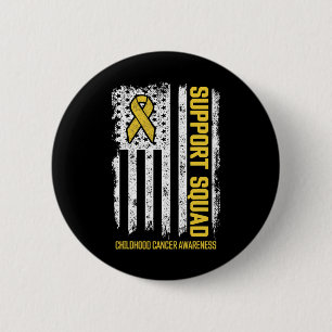 Childhood Cancer Support Squad Childhood Cancer Aw 6 Cm Round Badge