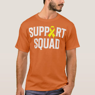 Childhood Cancer Support Squad Gold Ribbon Childho T-Shirt