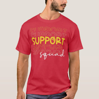 Childhood Cancer Support Squad Gold Ribbon Matchin T-Shirt