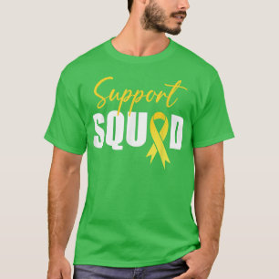 Childhood Cancer Support Squad - Golden Awareness  T-Shirt