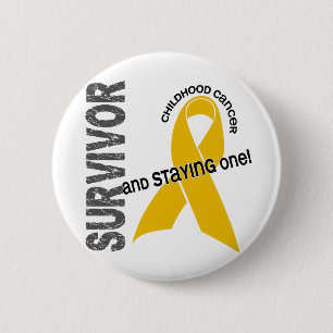 Childhood Cancer Survivor 6 Cm Round Badge