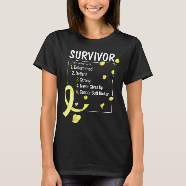 childhood cancer survivor definition T-Shirt (Front)