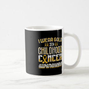 Childhood Cancer Survivor I Wear Gold Awareness Gi Coffee Mug