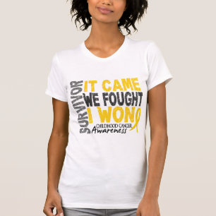 Childhood Cancer Survivor It Came We Fought I Won T-Shirt