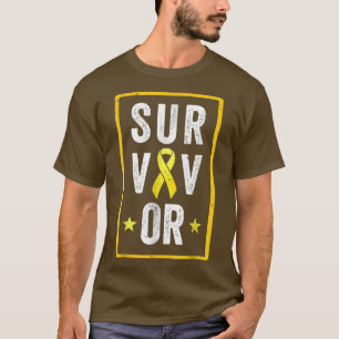 Childhood Cancer Survivor Paediatrics Kids Awarene T-Shirt
