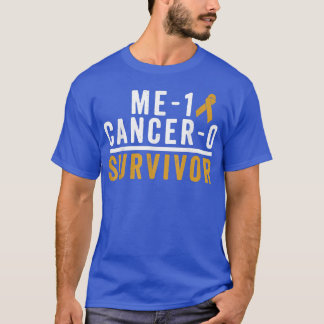 Childhood Cancer Survivor Shirt Awareness Gold Rib