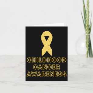 Childhood Cancer Survivor Yellow Ribbon Awareness  Card