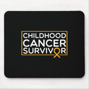 Childhood Cancer Suvivor Childhood Cancer Ribbon A Mouse Mat
