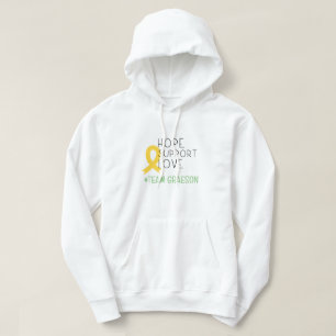 childhood cancer. #teamName custom Pullover Hoodie