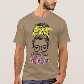 Childhood Cancer Warrio Childhood Cancer Awareness T-Shirt
