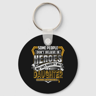Childhood Cancer Warrior - I Wear Gold For My Daug Key Ring