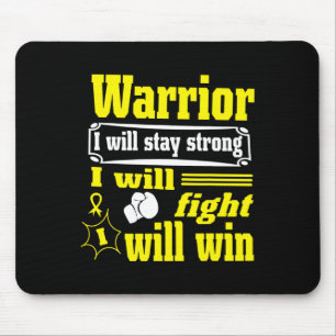 Childhood Cancer Warrior I Will Stay Strong I Will Mouse Mat
