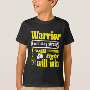 Childhood Cancer Warrior I Will Stay Strong I Will T-Shirt
