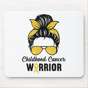 Childhood Cancer Warrior In September We Wear Gold Mouse Mat