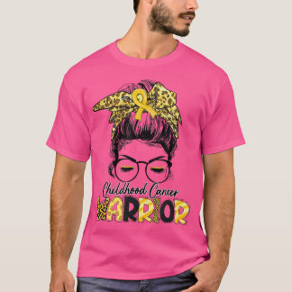 Childhood Cancer Warrior Support Squad Gold Ribbon T-Shirt