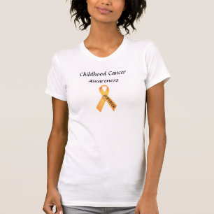Childhood Cancer Women's  Fine Jersey T-Shirt