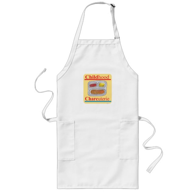  Childhood Charcuterie Funny Lunch Toon Long Apron (Front)