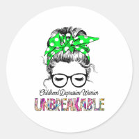 Childhood Depression Awareness Ribbon Support Gift