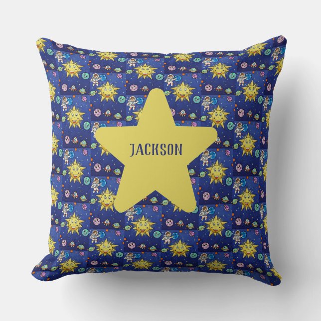 Childhood Dreams Accent Pillow, Square Cushion (Front)