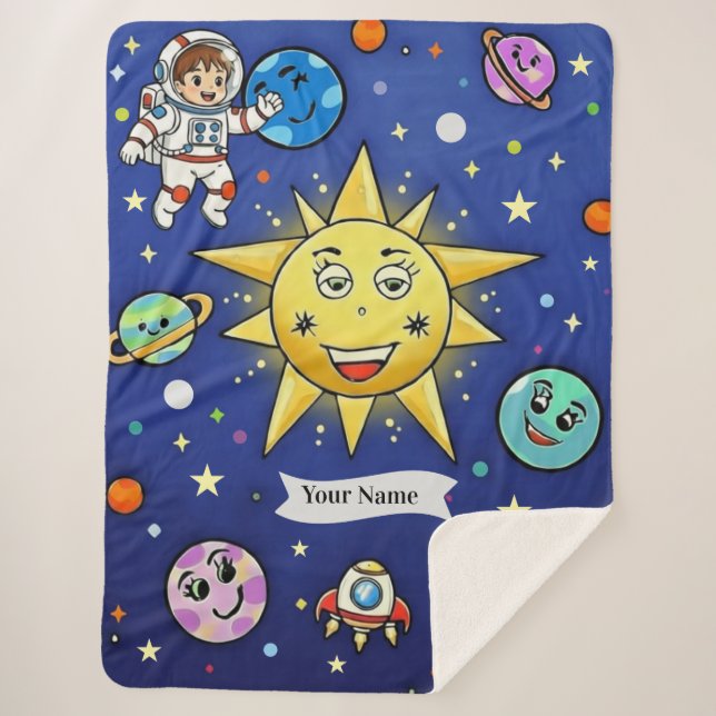 Childhood Dreams Sherpa Blanket, Large 60 x 80 Blanket (Front)
