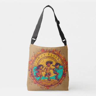 Childhood friends image Crossbody Tote Bag