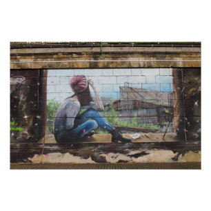 Childhood Memories Graffiti Poster
